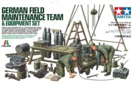 Tamiya 1/35 German Field Maintenance Team & Equipment Set w/2 figures
